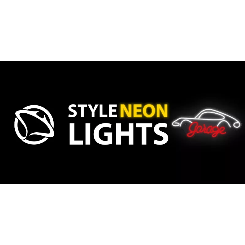 Decorative neon light MANTA SNL95WH white-red — two-color neon-style lighting