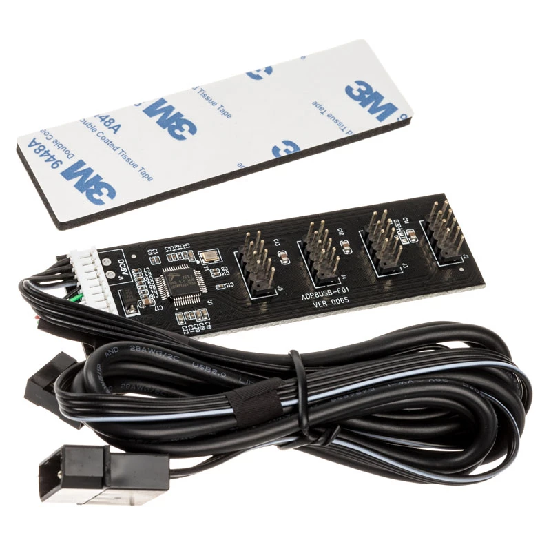 USB Hub Card Kolink USB 2.0 with 60cm USB & Molex Cable