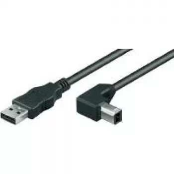 Wentronic Goobay USB 2.0 Hi-Speed Cable, Black, 1 m - USB 2.0-Plug (Type A) > USB 2.0-Plug (Type B) (93017)