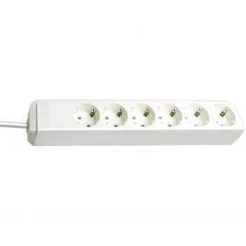 brennenstuhl Power Strip Eco-Line, 6-way, White (1159420015)