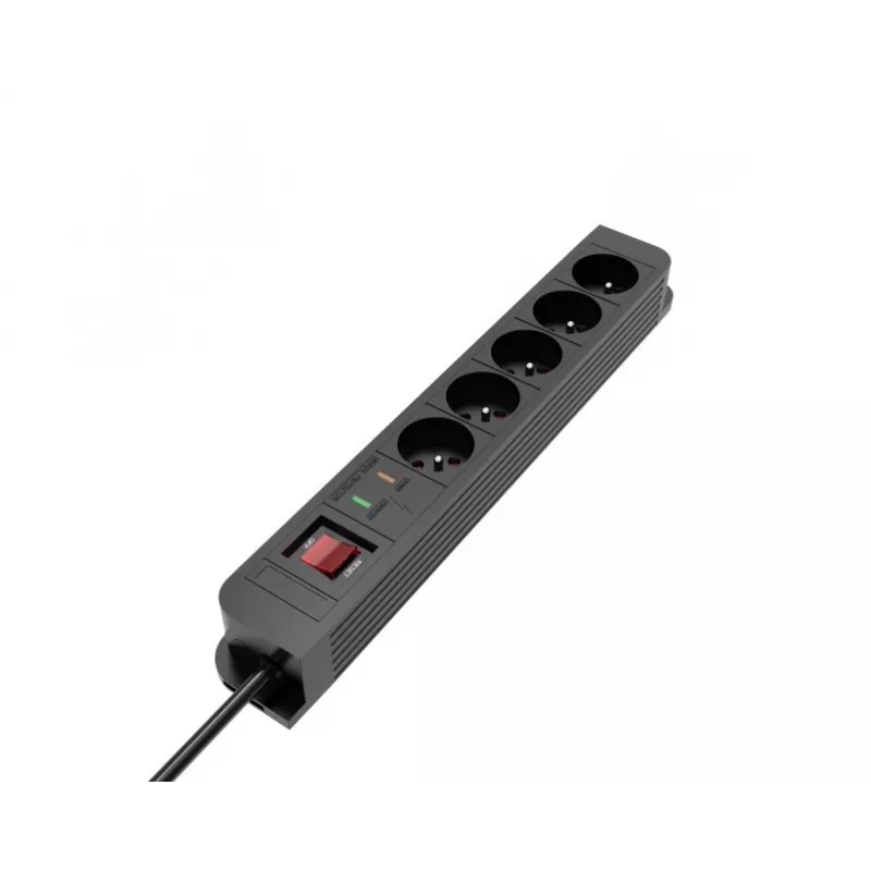 Surge Protector TB Energy x5, 1.5 m – 5‑socket power strip with surge protection
