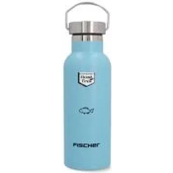 Stainless Steel Water Bottle FISCHER 50439 — Lightweight, Blue