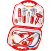 Doctor case by theo klein, toy medical kit, red color