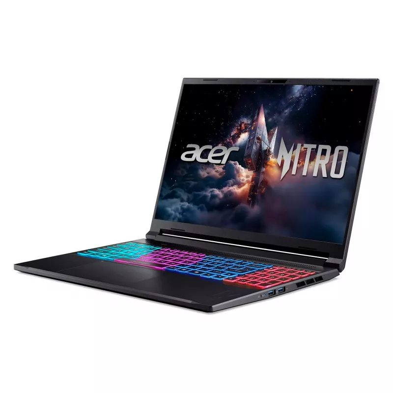 Laptop Acer Nitro V 16S ANV16S-71-708Y — Intel Core 7 240H, 16 inch WUXGA, 16 GB DDR5, 1 TB SSD, Windows 11 Home, Black