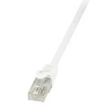 LogiLink CP2111U RJ45 network cable, patch cable CAT 6 U/UTP 20.00 m white with snap-on protection 1