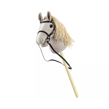 Plush Hobby Horse Milly Mally 6626 Light Grey – milly mally soft toy, ride-on stick horse