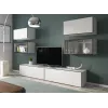 Cama living room furniture set ROCO 3 (2xRO3+2xRO4+2xRO1) white/black/white