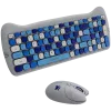 Wireless Keyboard and Mouse Set CANYON HSET-W6 Kitty Edition AAA AA Blue