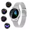 Smartwatch ORO-MED ORO-SMART CRYSTAL SILVER — round metal housing, LCD 240×198, 1.04 inch display, Bluetooth 4.0, waterproof, 120 mAh battery
