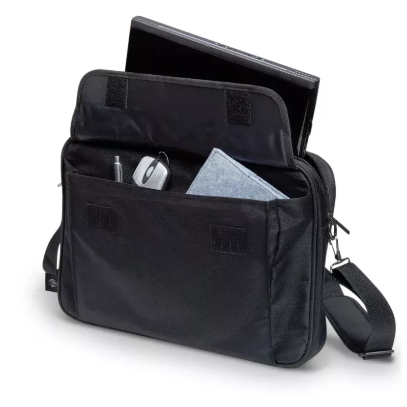 Toploader bag DICOTA D30805-RPET 40.6 cm 16 inch Black