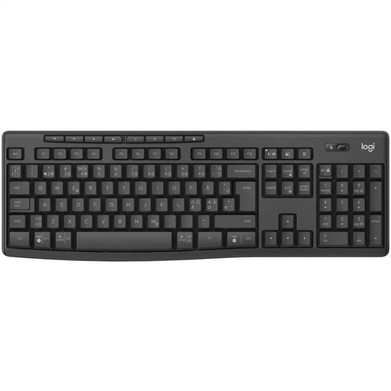 Logitech MK370 Combo for Business Keyboard Mouse included Office RF Wireless + Bluetooth QWERTY Nordic Graphite