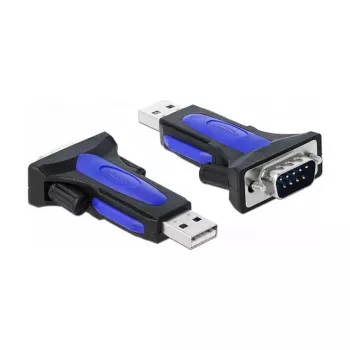 Serial Cable DeLOCK 66280 USB Type-A DB-9 0.8 m Black