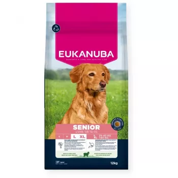 Dry dog food EUKANUBA Senior Large Lamb and Rice 12 kg — for large senior dogs, 24% protein, 12% fat