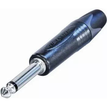 6.35 mm Mono Connector Neutrik NP2X-BAG-CON — 1/4 inch TS, Black, Metal Housing