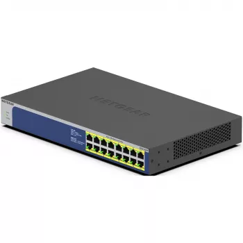 NETGEAR GS516PP Unmanaged Gigabit Ethernet (10/100/1000) Power over Ethernet (PoE) Blue, Grey