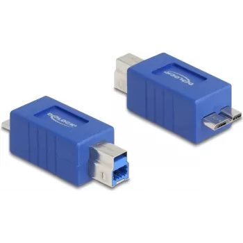 DeLOCK 67215 cable gender changer USB Type-B USB Micro-B Blue