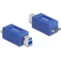 DeLOCK 67215 cable gender changer USB Type-B USB Micro-B Blue
