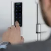 Qoltec 52448 Code lock TITAN with fingerprint reader | RFID | BT 4.0 |Code | Card | key fob | Doorbell| IP68 | EM