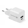 Wall charger everActive SC-330Q with 1x USB-A and 1x USB-C ports, 20W, white