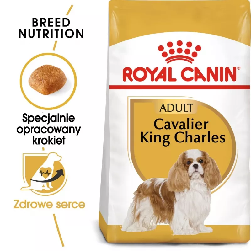 Dry Dog Food Royal Canin Cavalier King Charles Adult 1.5 kg — Chicken, Small Breed, Skin & Coat, Cardiac Support