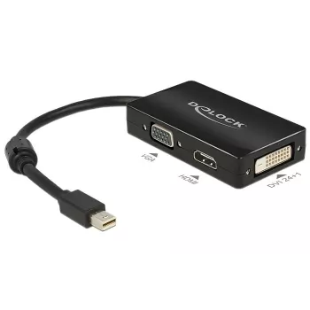 Cable DeLOCK 0.16m DisplayPort/VGA + HDMI + DVI