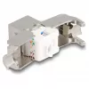 DeLOCK Keystone Module RJ45 jack to LSA Cat.6A with LED Silver White