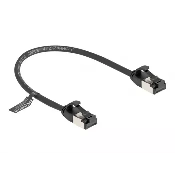 Network Cable DeLOCK RJ45 Cable plug to plug Cat.8.1 0.25 m Black