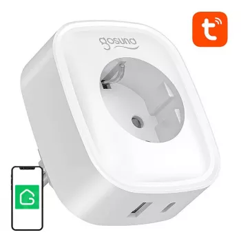 Smart plug Gosund SP6 16A with USB-C 20W — Wi‑Fi controllable outlet for home automation