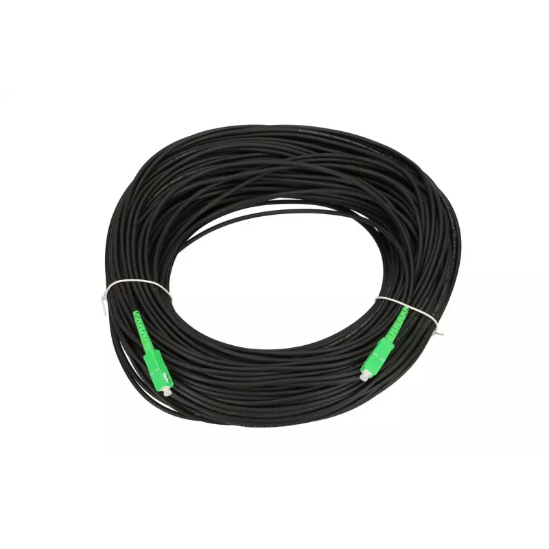 Extralink Patchcord SC/APC-SC/APC Round drop single mode Simplex G.657A2 120m