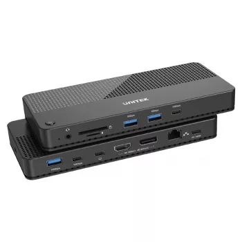 Docking Station UNITEK D1079A USB4 Wired Black 100W Power Delivery