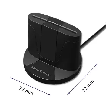 Smart Card Reader Qoltec 50632 USB 2.0 Black 1m Cable