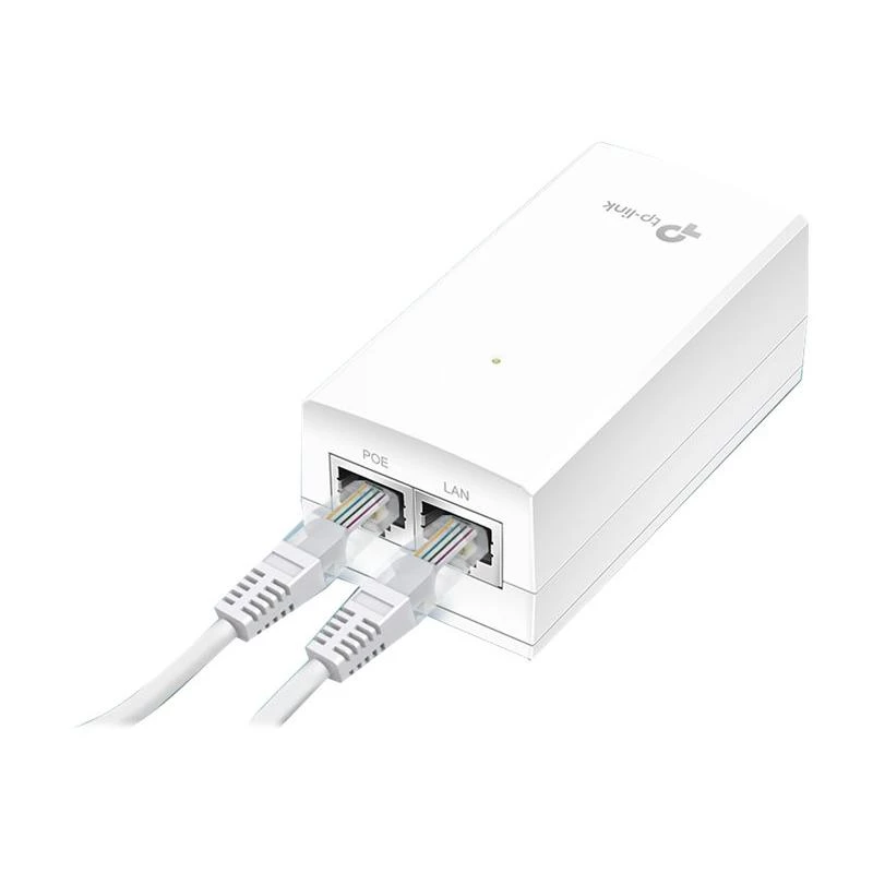 TP-Link 24V Passive PoE Adapter, Gigabit Ethernet, 10,100,1000 Mbit/s, 10/100/1000, Cat3, Cat4, Cat5, Cat5e, Cat6, White, 100 m