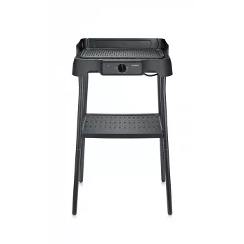 Tabletop electric grill SEVERIN PG 8596, 2000 W, rectangular grid, black, rotary control