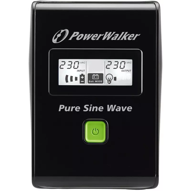 PowerWalker VI 600 SW FR Uninterruptible Power Supply (UPS) 600 VA 2 AC-Outputs Line-Interactive (VI 600 SW FR)