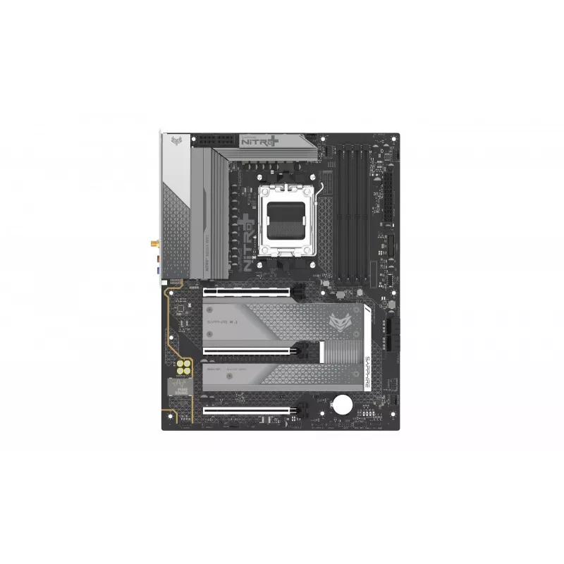 Motherboard Sapphire NITRO+ B850A WIFI 7 AMD B850 Socket AM5 micro ATX, DDR5, 4 DIMM, 256GB, Wi‑Fi 7, 2.5GbE