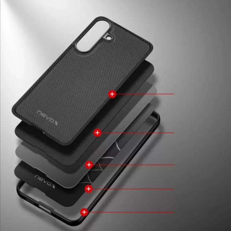 nevox StyleShell NYLO - Samsung Galaxy S25 FE black (2576)