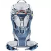 Baby carrier backpack DEUTER Kid Comfort Active — blue, polyamide, up to 22 kg, sunshade, footrest, VariQuick, Lite Air