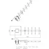 Directional Yagi Antenna ALLNET ANT-868-10dbi-Yagi 868 MHz, 10 dBi, N-female