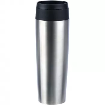 Travel mug EMSA Classic Grande stainless steel, 0.5 l, spill‑proof thermal cup