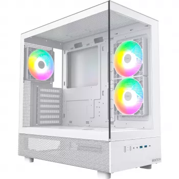 Montech XR Midi-Tower, Tempered Glass - white