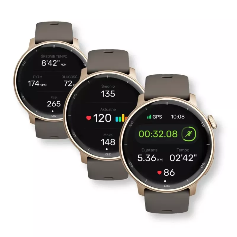 Smartwatch Stelio STSWA101GD Activ GPS 46mm Gold — 46 mm GPS smartwatch, gold case