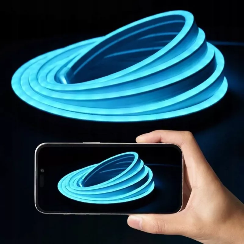LED strip light Vention PAEWH 2 m, USB-powered 5V, RGB with IR remote, double-sided tape mounting