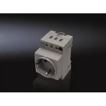 Power socket Rittal Schuko CEE 7/4 250V 16A grey
