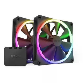 Fan NZXT F140 RGB TWIN 14 cm Black 500-1800 RPM Fluid Dynamic Bearing