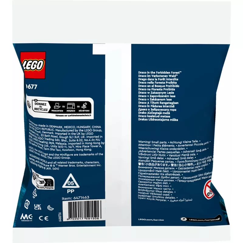 Construction toy LEGO Harry Potter set model 30677 – Draco in the Forbidden Forest minifigure scene