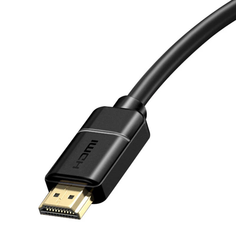 Baseus 2x HDMI 2.0 4K 60Hz Cable, 3D, HDR, 18Gbps, 5m (black)