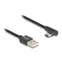 DeLOCK USB 2.0 Cable Type-A male to USB Type-C male angled 0.5 m black