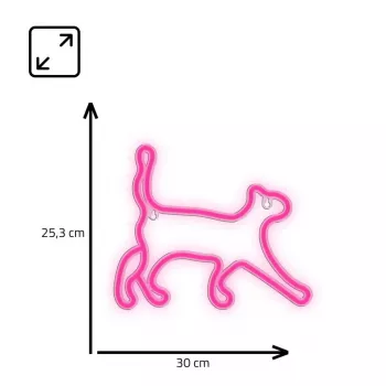 Decorative neon-style LED light MANTA SNL70PK Style Neon Lights CAT 2 Pink (model SNL70PK)