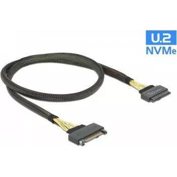 DeLOCK - Internal SAS-Cable - and2 (SFF-8639) (M) to and2 (SFF-8639) (W) - 1,0m - Black (84518)
