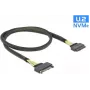DeLOCK - Internal SAS-Cable - and2 (SFF-8639) (M) to and2 (SFF-8639) (W) - 1,0m - Black (84518)